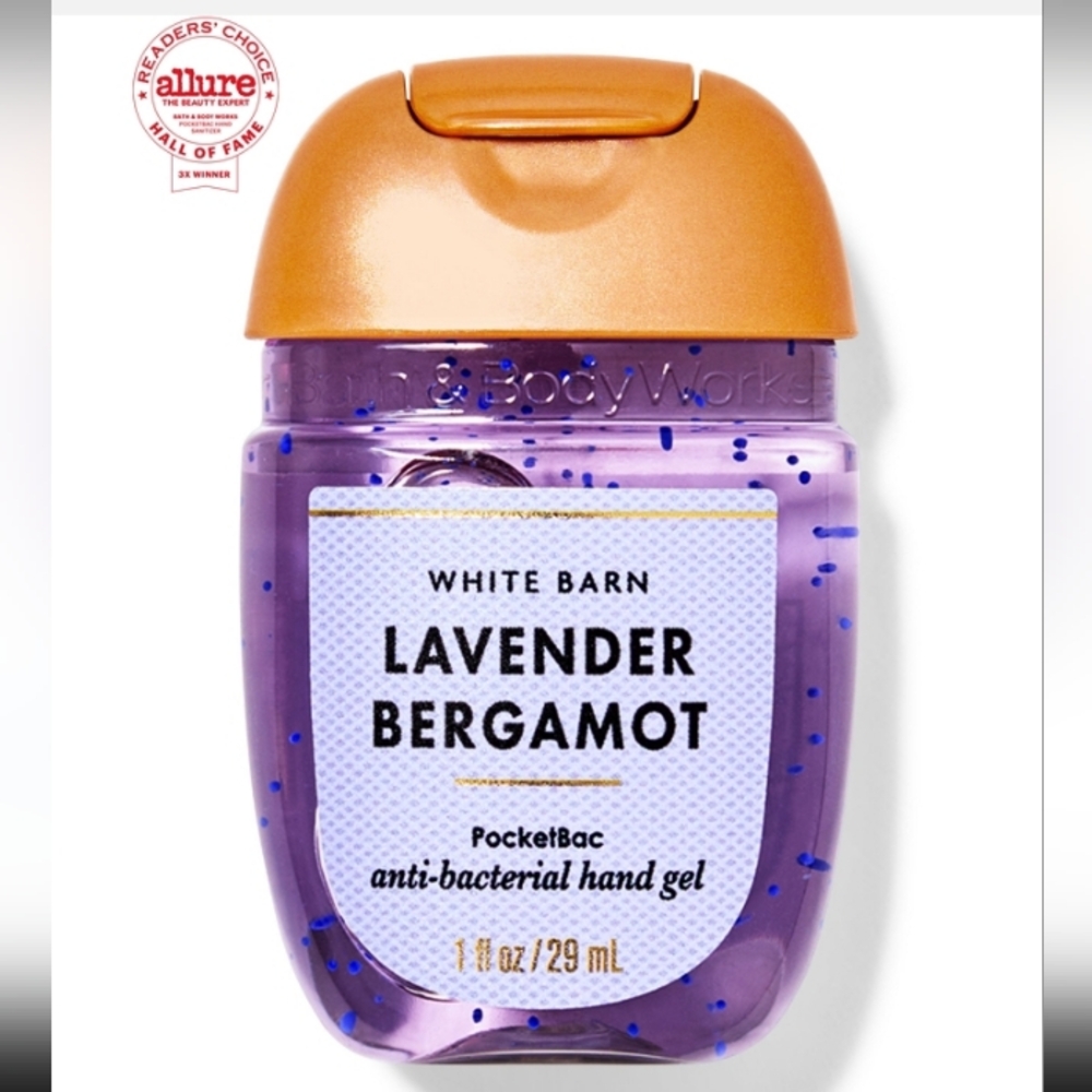 White Barn Lavender Bergamot Hand Gel with Gold Cap